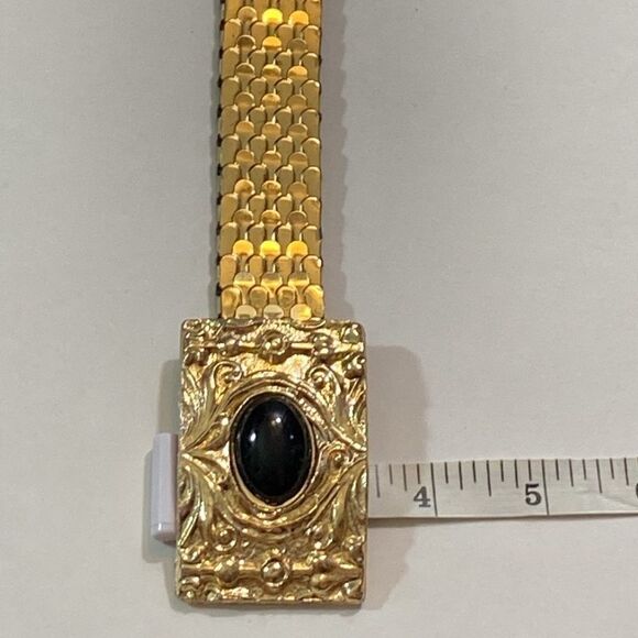Vintage Metal Tone Gold Escale Elastic Belt main image 10